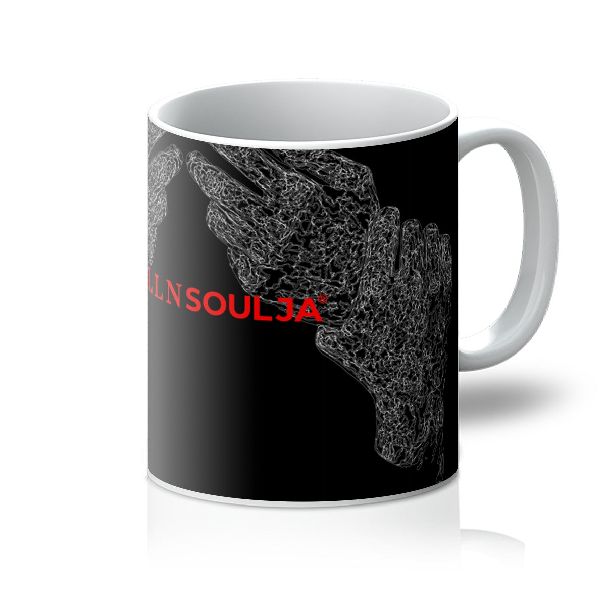 FALLNSOULJA® : HANDS OF POWER | WHITE Mug